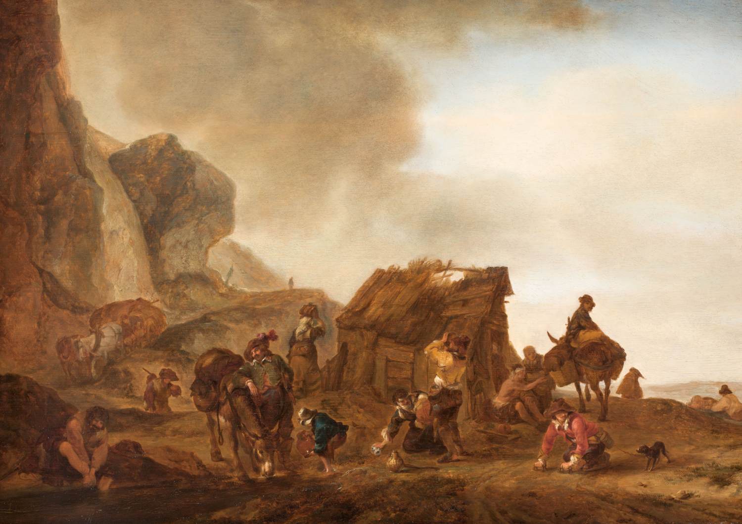 Mountainous Landscape with a Hut