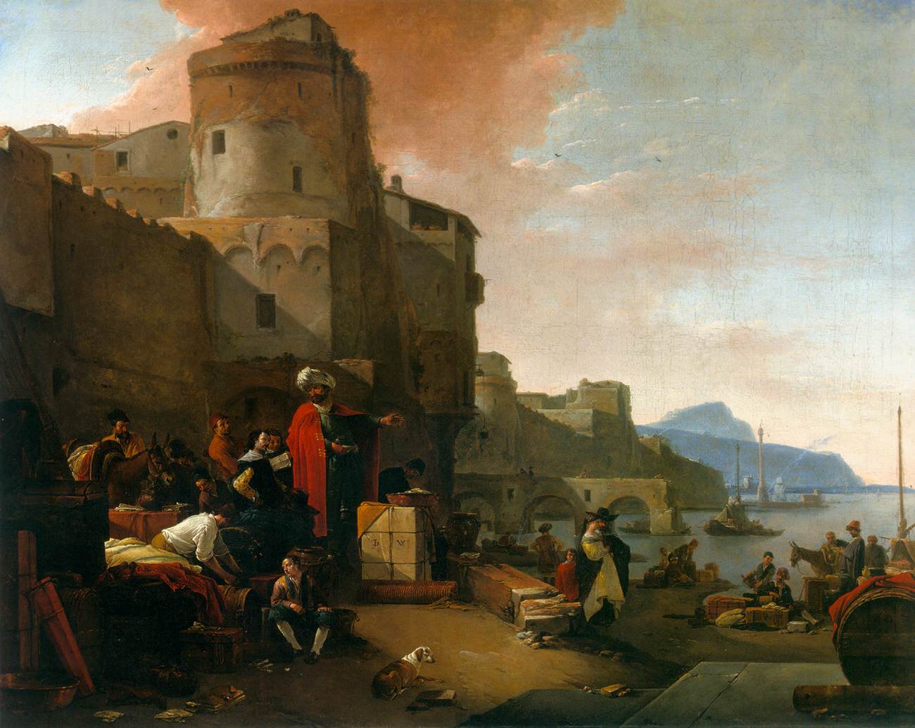 Italianate Harbour Scene