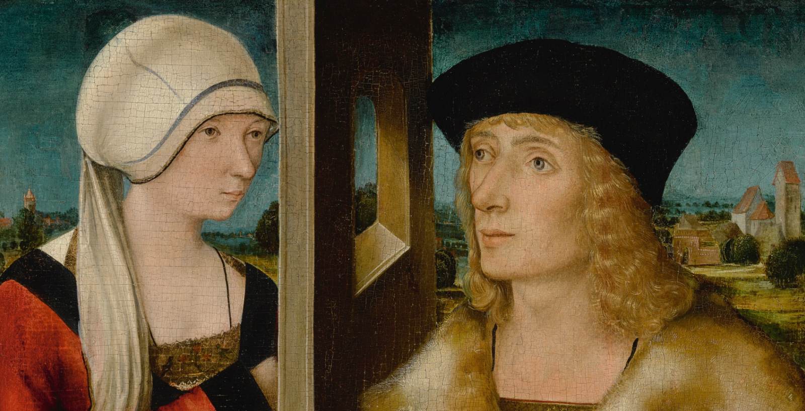 Double Portrait of an Engaged Couple (detail)