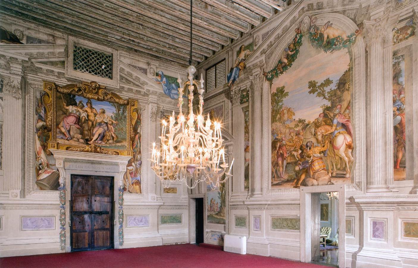 View of the central hall