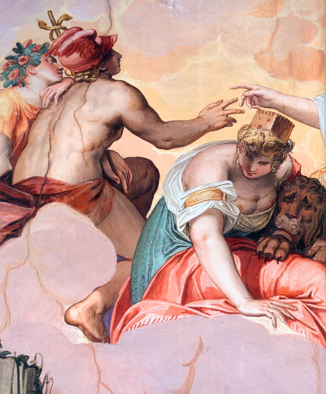 Frescoes in the Hall of Olympus (detail)