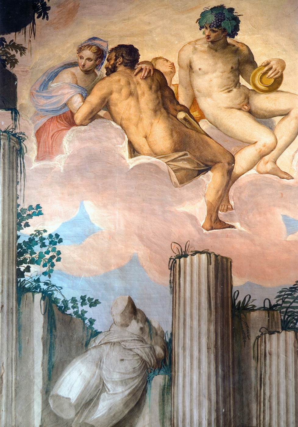 Frescoes in the Hall of Olympus (detail)