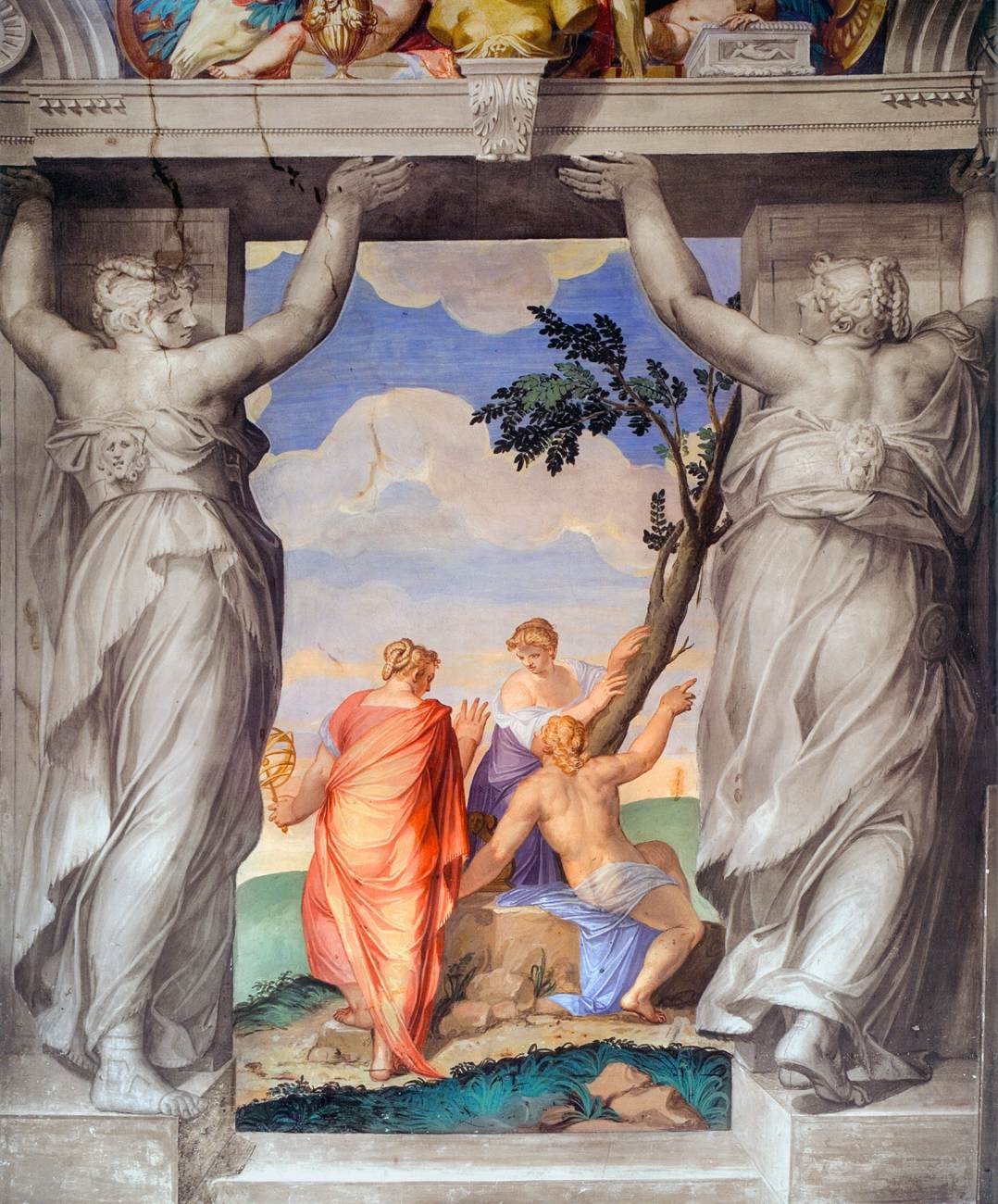 Frescoes in the Hall of the Muses (detail)