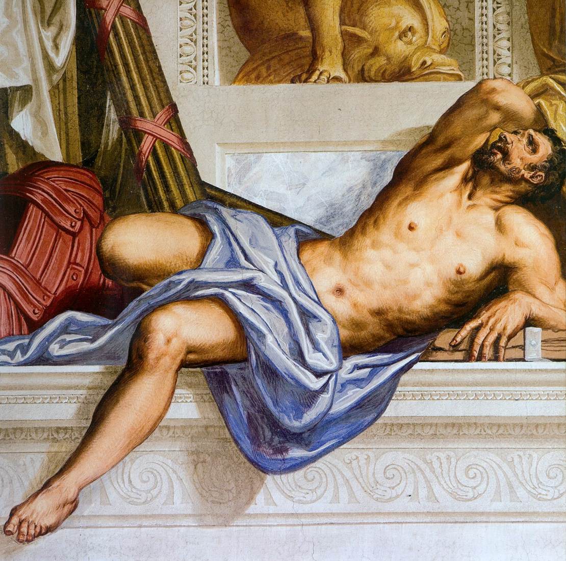 Wall in the Central Hall (detail)