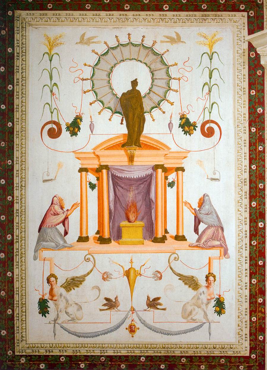 Decoration in rooms of grotesques (detail)