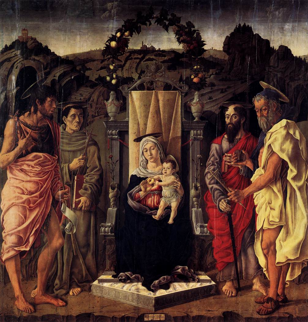 Madonna and Child Enthroned with Saints