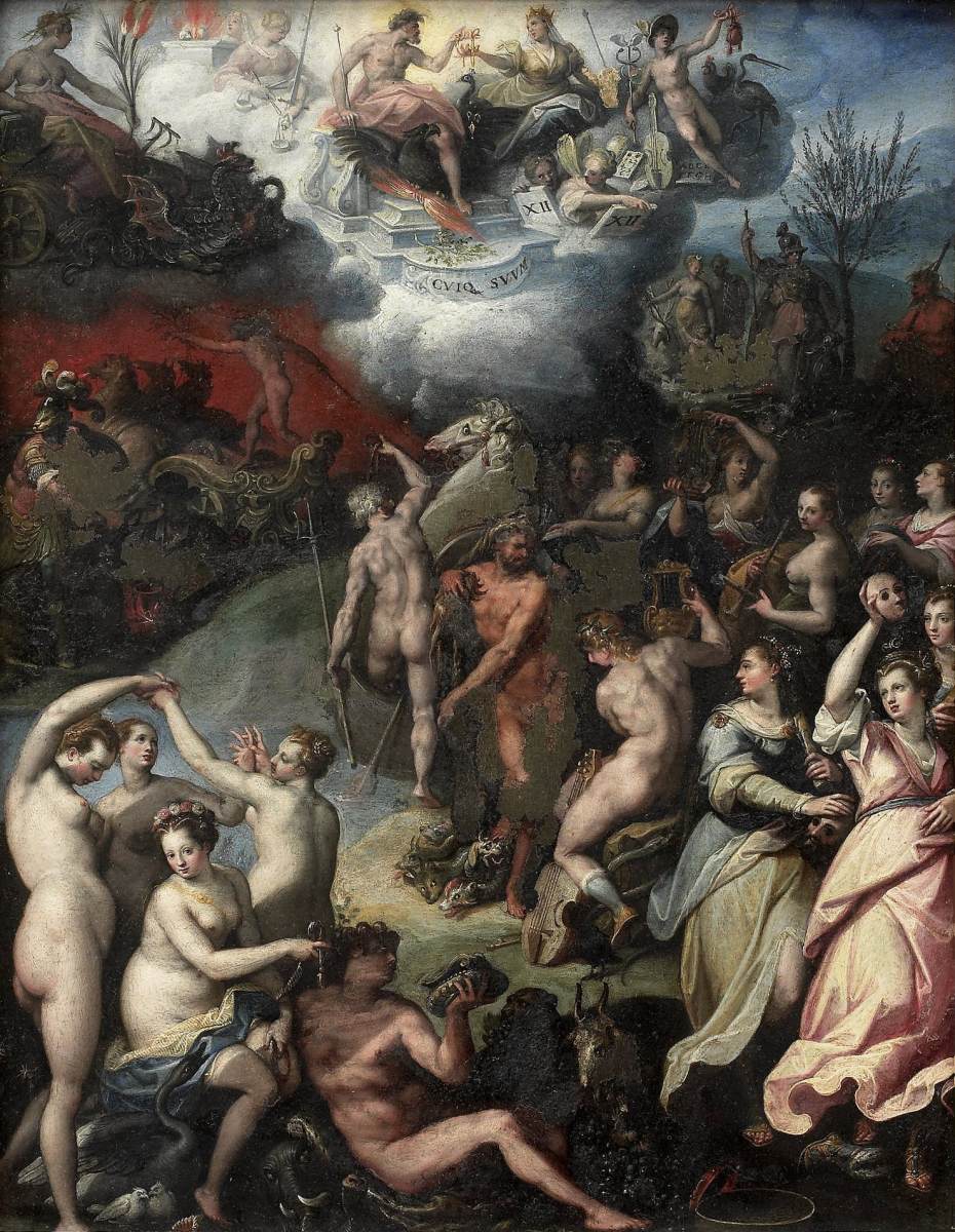 The Gods of Olympus with Hercules and the Muses