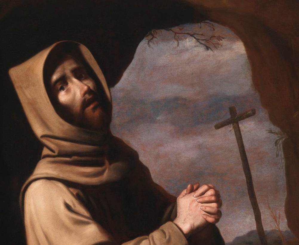 St Francis at Prayer (detail)