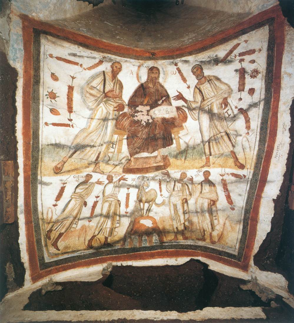 Christ between Sts Peter and Paul