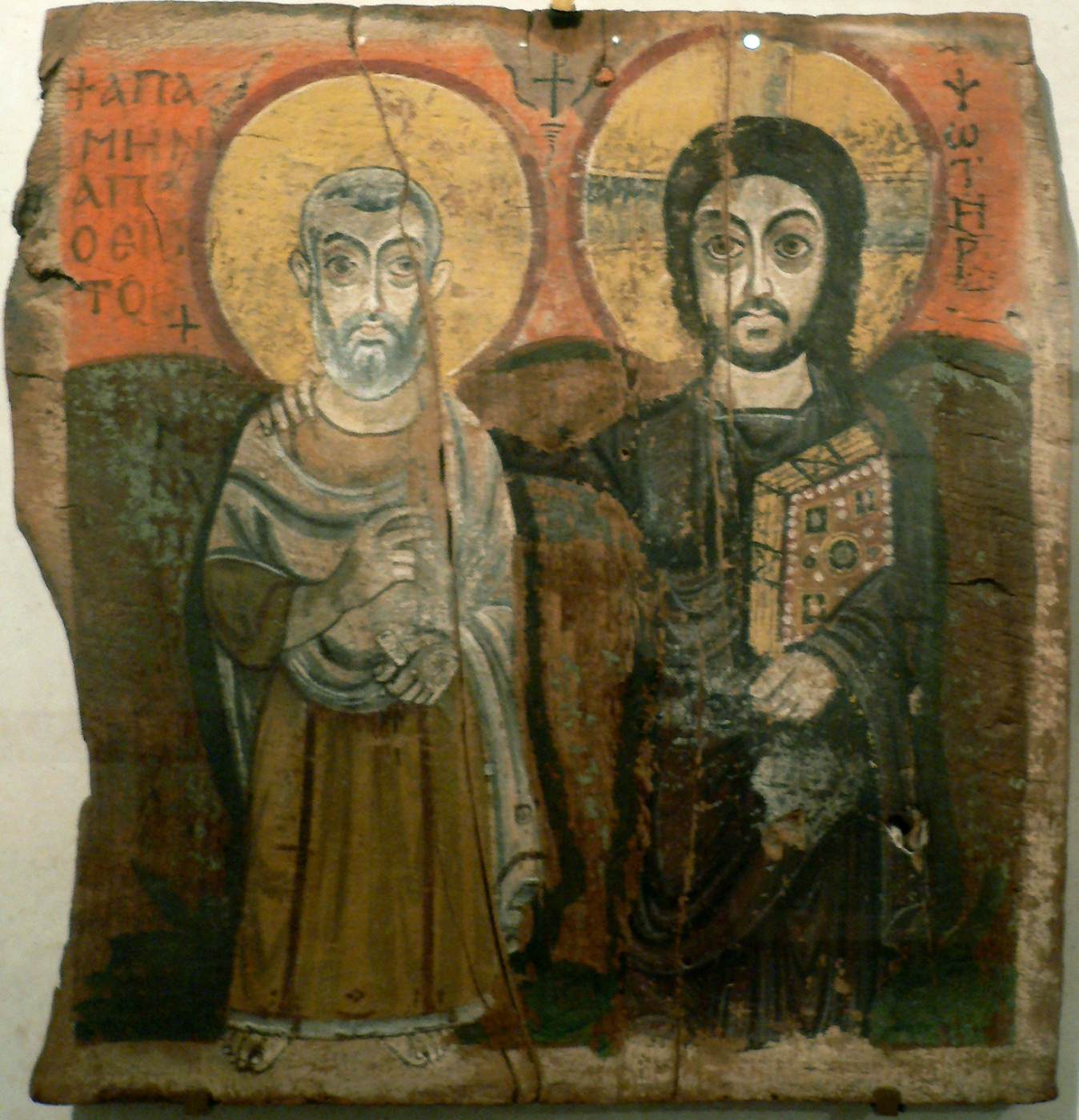 Christ and Abbot Mena