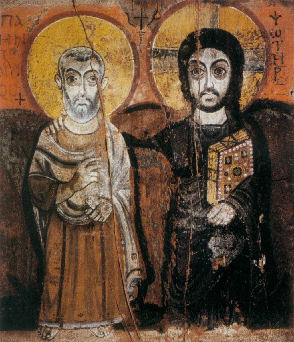 Christ and Abbot Mena