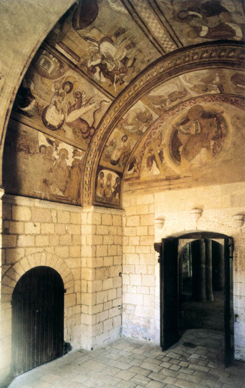 Interior view of the narthex