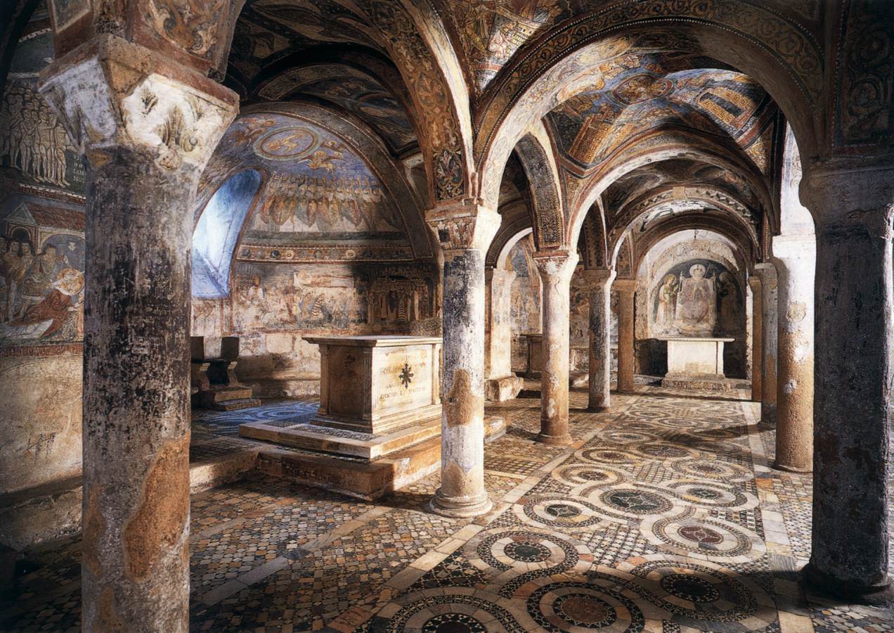 Frescoes in the crypt